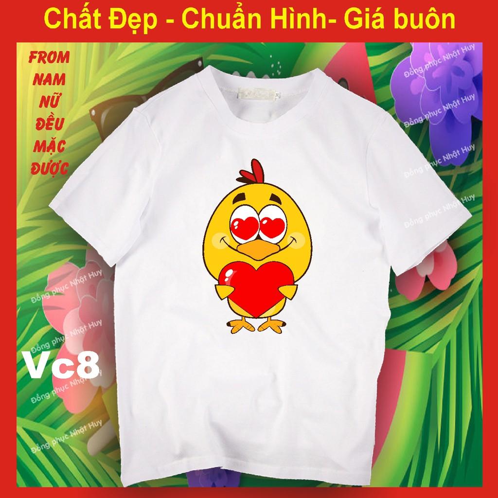 Áo thun vịt tik tok 8, biểu cảm,phông bao đổi trả