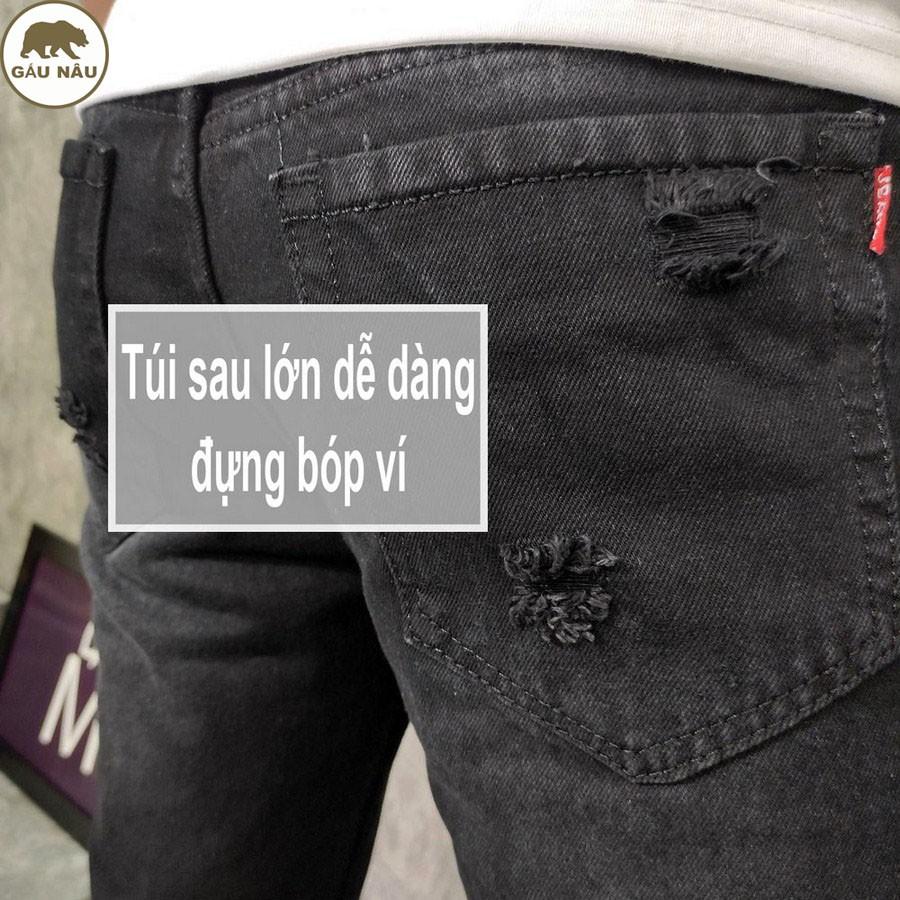 Quần short jean nam GN417 màu chuẩn đẹp Gấu Nâu