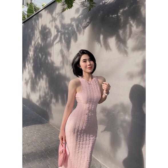 ĐẦM BODY VÁY BODY XỐP KHOÉT LƯNG SEXY GIMI ( Kèm ảnh thật