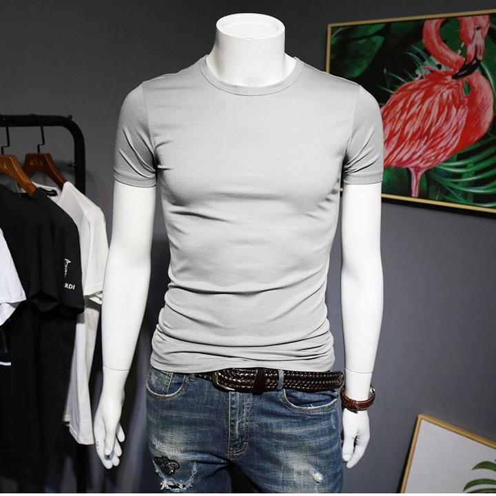 Áo Thun Nam Trơn Cổ Tròn, Áo Thun Cotton Cao Cấp