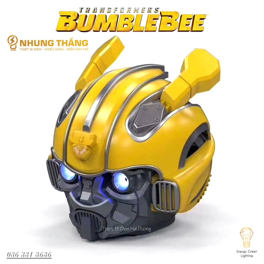 Loa Bluetooth Bumblebee Transformer - Tích Hợp Đèn Led - Kiểu dáng Cool Ngầu - Hỗ Trợ Khe Cắm Thẻ Nhớ - USB - Có Video