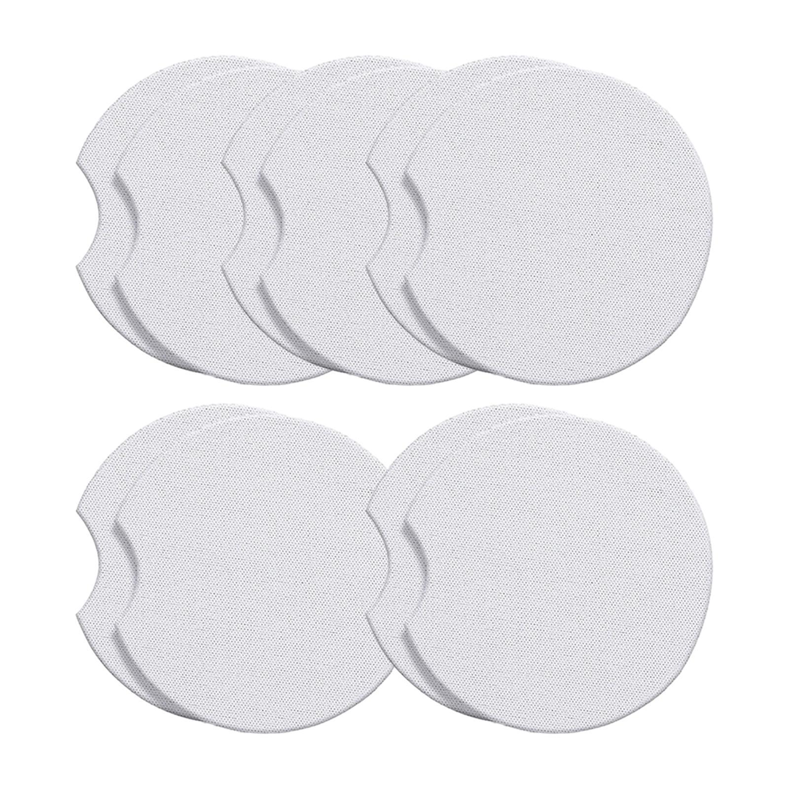 10Pcs Sublimation Blank Coasters Cup Mat Circle Neoprene Heat Transfer Coasters Blank Coasters for for Painting Project Supplies