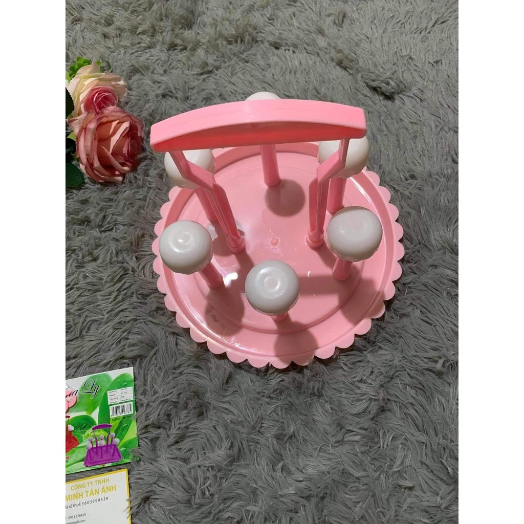 Bộ úp ly cây chống nhựa tròn