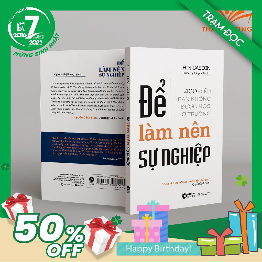 Hình ảnh Trạm Đọc Official | Sách - Để Làm Nên Sự Nghiệp (Tái Bản)