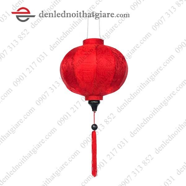 Đèn lồng HỘI AN vải lụa 10cm kiểu Tròn 100E10