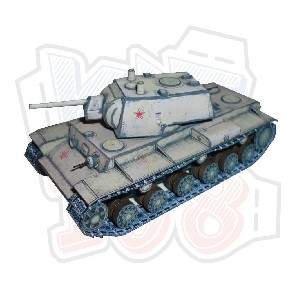 Mô hình giấy Xe tăng quân sự KV-1 Heavy Tank - World of Tanks