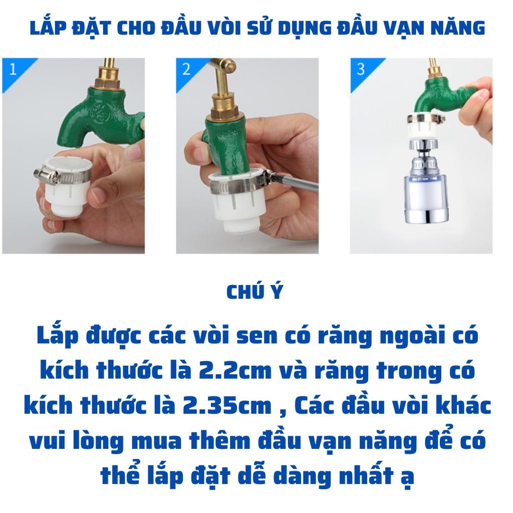 Đầu Vòi Rửa Bát ,Bồn Rửa Mặt Tăng áp Xoay 360 Độ Kèm Bộ Lọc Nước Lắp Đặt Dễ Dàng K189