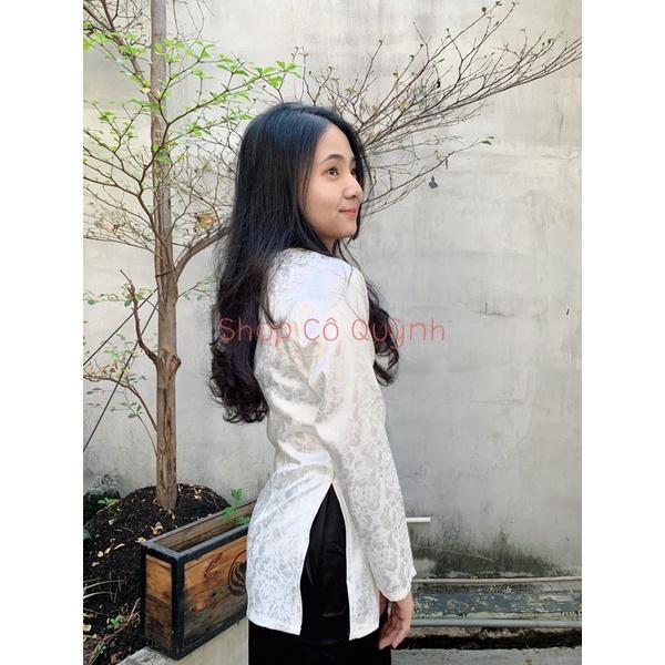 BỘ BÀ BA GẤM LỤA SIÊU SANG ĐI LỄ CHÙA ĐI CHƠI ĐỀU ĐẸP - Hồng sen, Hồng sen