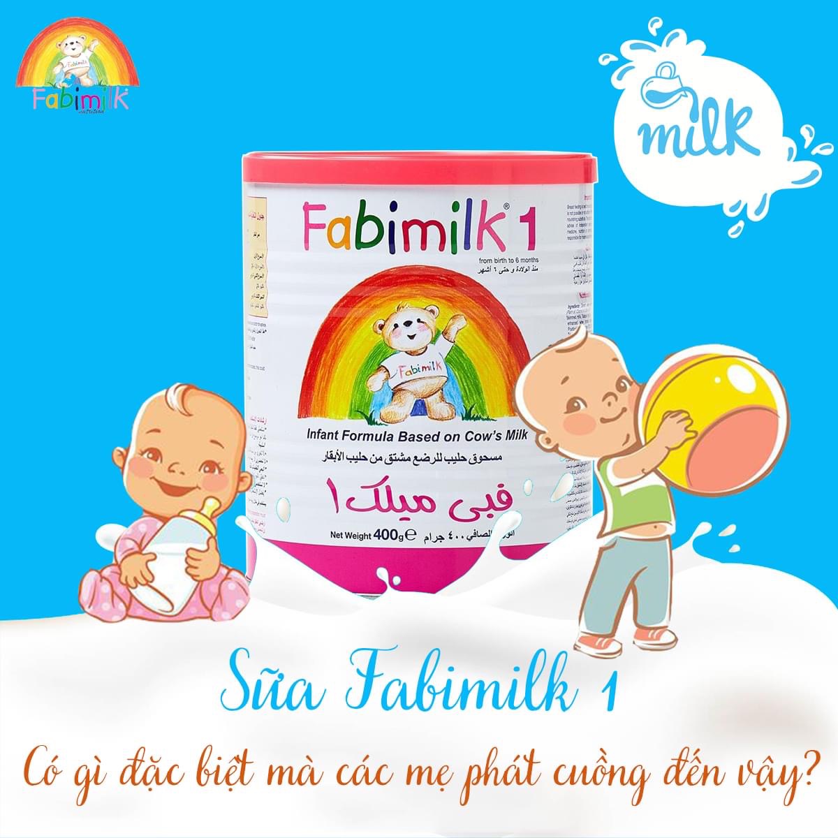 Sữa bột Fabimilk số 1 900g (0-6 tháng) - Nhập khẩu Vương quốc Anh