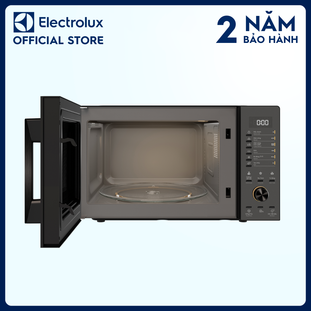 Lò vi sóng để bàn Electrolux tích hợp nướng đối lưu 30L UltimateTaste 500 EMG30D22BM, 12 chương trình cài sẵn [Hàng chính hãng]