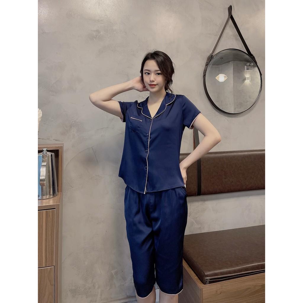 Pijama lụa trơn cao cấp mặc nhà . Bộ đồ ngủ trơn đơn giản, form dáng trẻ trung phù hợp với mọi lứa tuổi