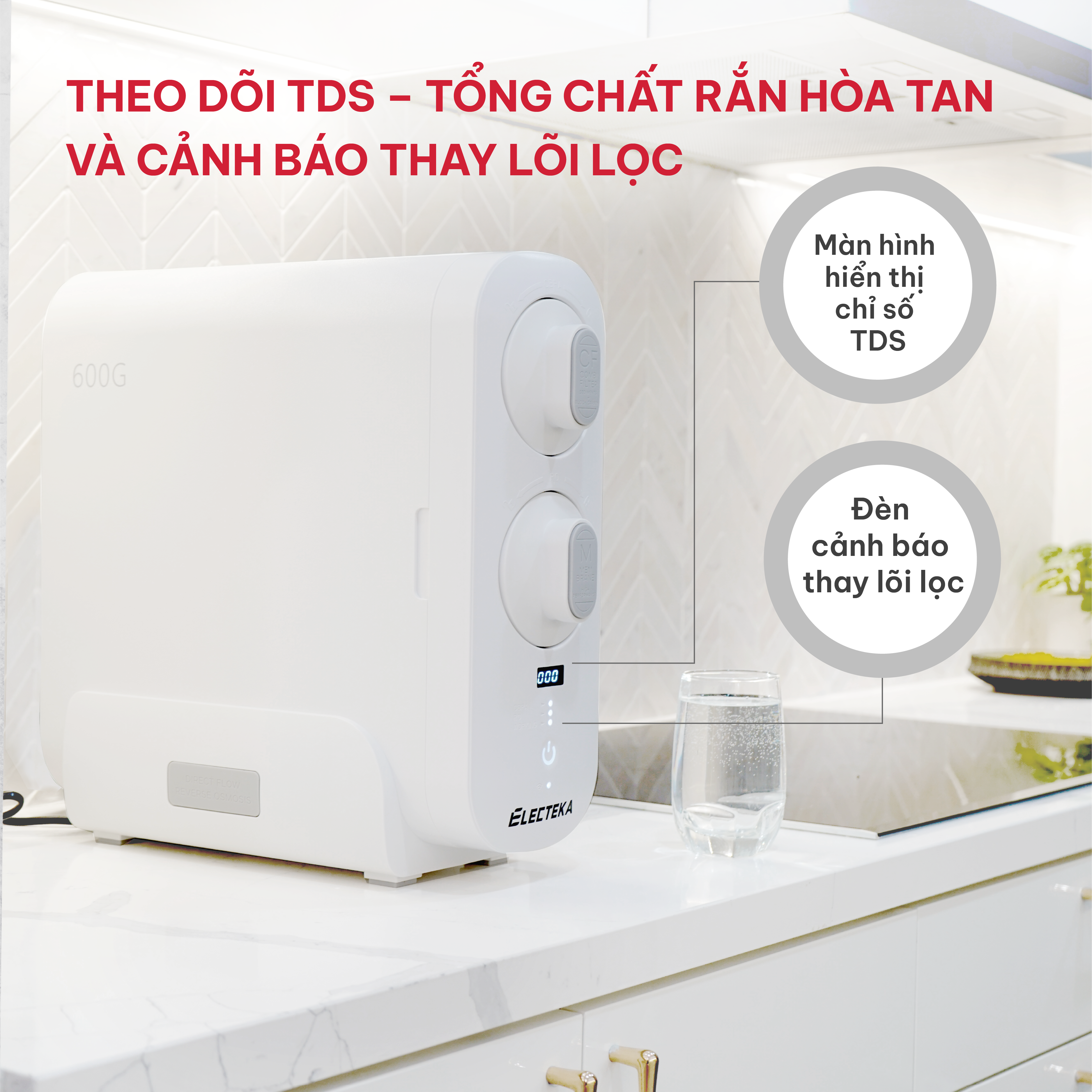 Máy lọc nước RO Electeka A9-600 - Hàng chính hãng