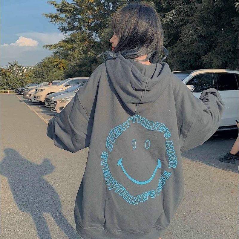 Áo Khoác nỉ Nam Nữ Áo Hoodie Có Dây Kéo - Unisex Khoác Chống Nắng Mặc Cười Cute - ÁO KHOÁC HIỀN LINH SHOP