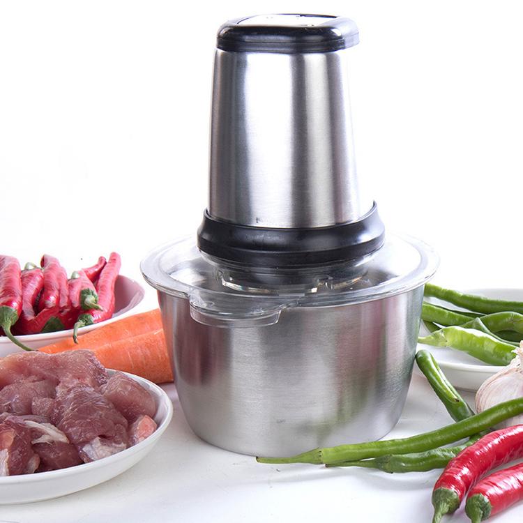 Máy xay thịt, cá và các loại nguyên liệu thực phẩm mềm - bạc-nút bấm trắng - Hàng Chất Lượng