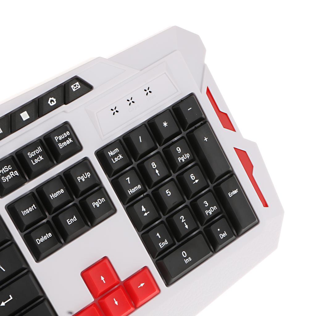 Wireless Gaming Keyboard and Mouse Set for PC With Mouse Pad