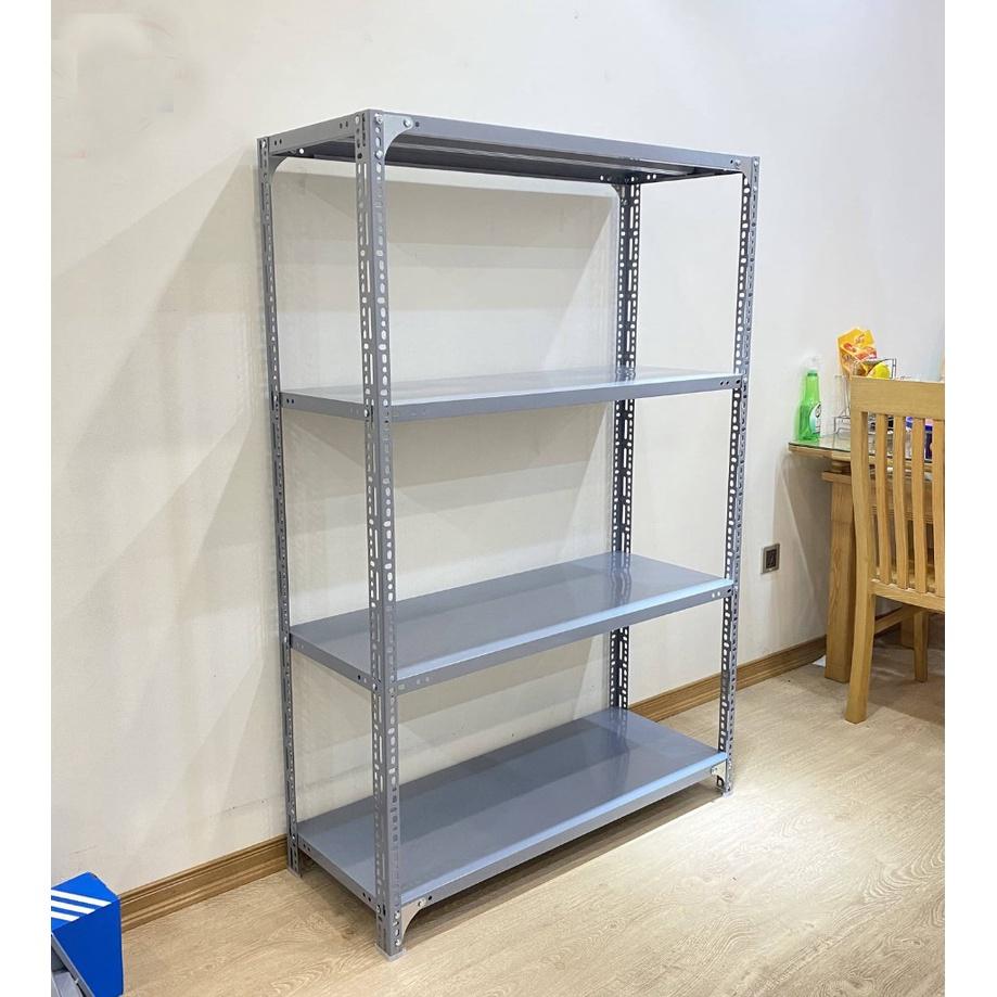 Kệ Sắt V Lỗ Đa Năng Dài 1m x Rộng 0,4m x Cao 1,5m x 4 Tầng Lắp Ghép Để Đồ