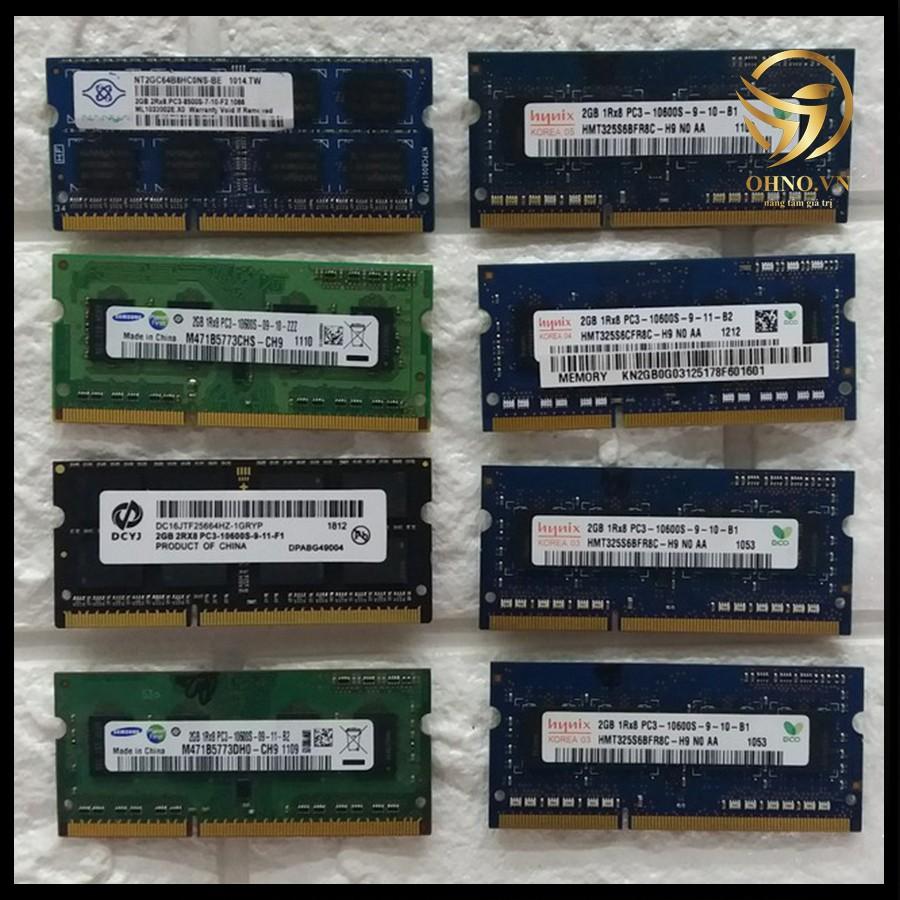 RAM Laptop Máy Tính Xách Tay 2G RAM DDR2 Bus 800 - DDR3 Bus 1333 Tốc Độ Cao Chính Hãng -