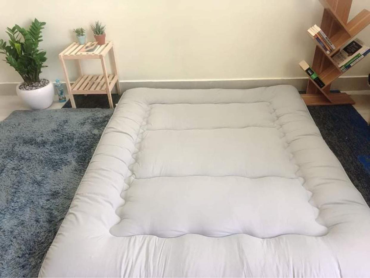 Nệm Bông Gòn Xuất Nhật, Nệm Trải Sàn Tiện Lợi, Đệm Văn Phòng Size 1m x 2m; 1m2 x 2m; 1m4 x 2m; 1m6 x2m và 1m8 x2m