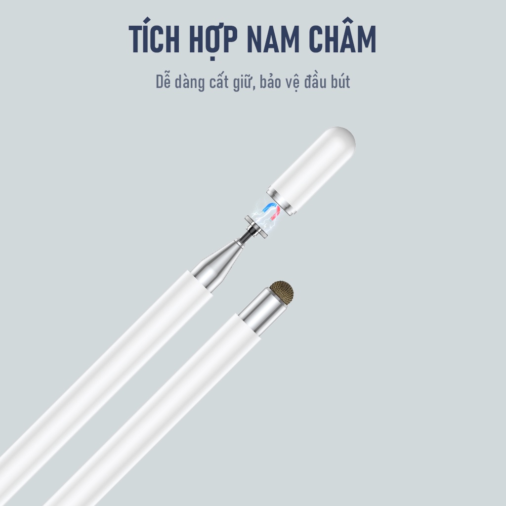Bút Cảm Ứng ROBOT RSP01 Thiết Kế 2 Trong 1 Dùng Cho Điện Thoại và Máy Tính Bảng - Hàng Chính Hãng