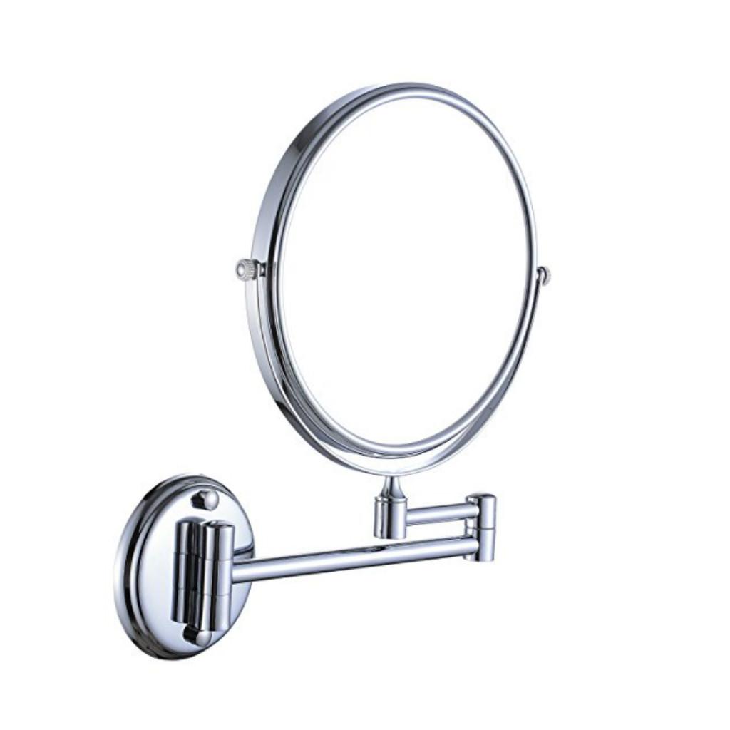 5X/1X Magnification Double-sided Wall Mounted Makeup Mirror Shaving Cosmetic