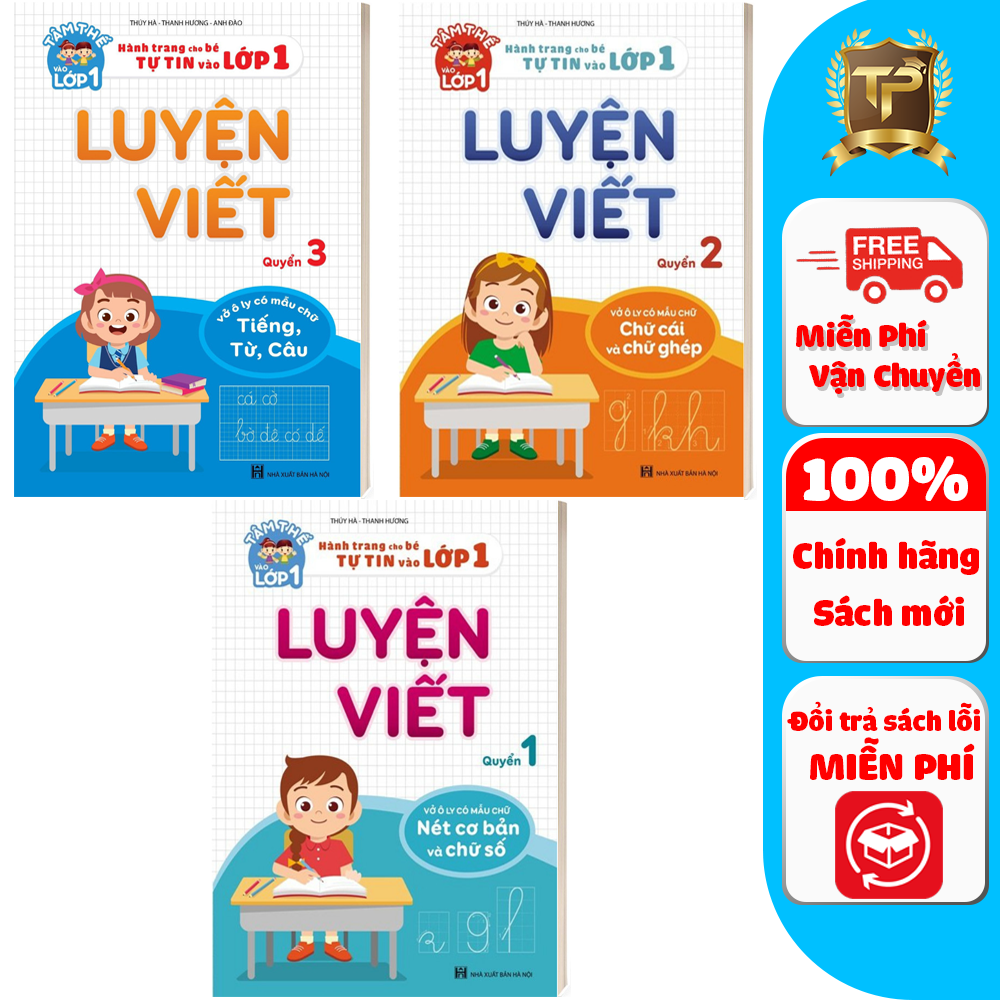 Sách - Combo Luyện Viết Hành Trang và Tâm Thế Cho Bé Vào Lớp 1 (3 cuốn)