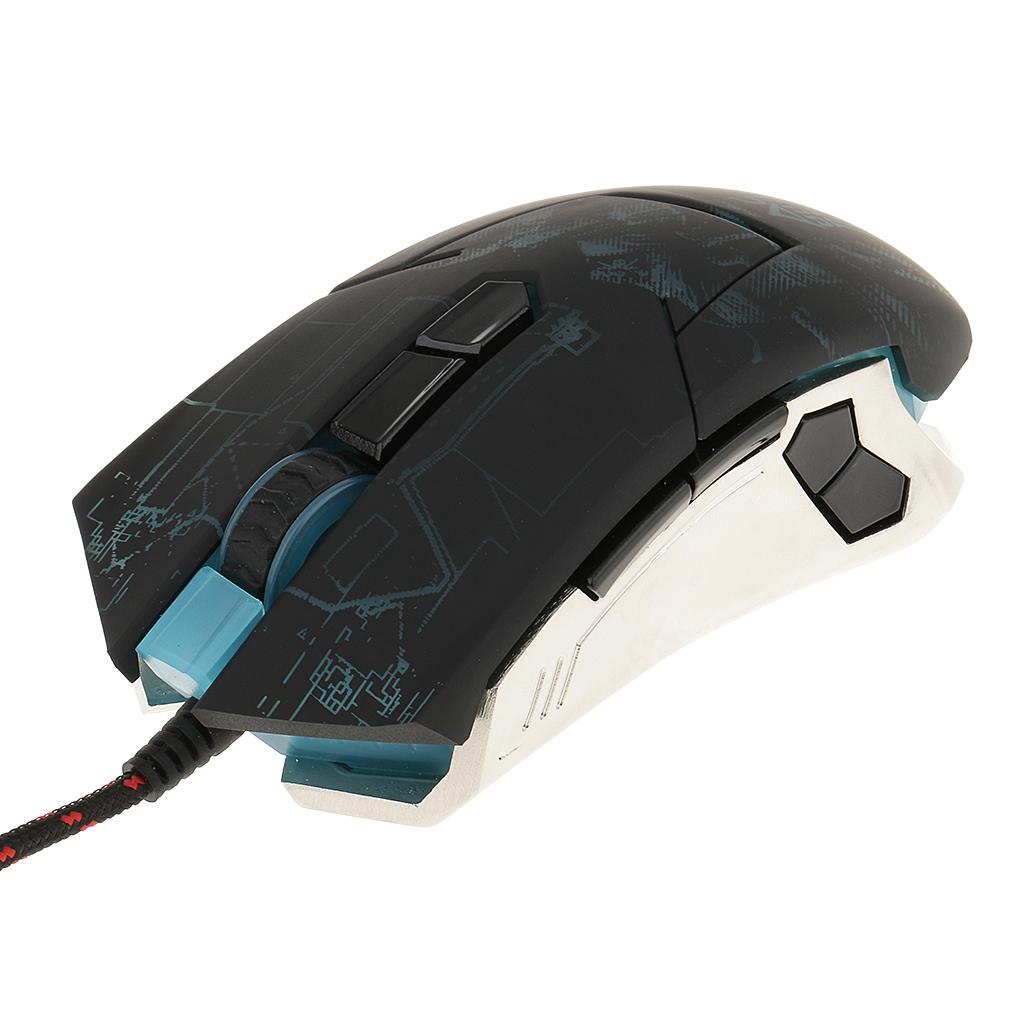 Usb Wired Led Optical Game mouse Backlight 7 Buttons