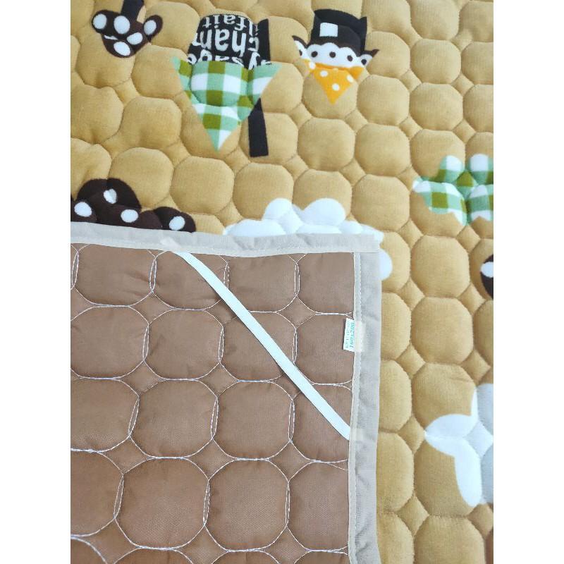 Thảm nỉ nhung đa năng 3 lớp trải giường, trải sàn