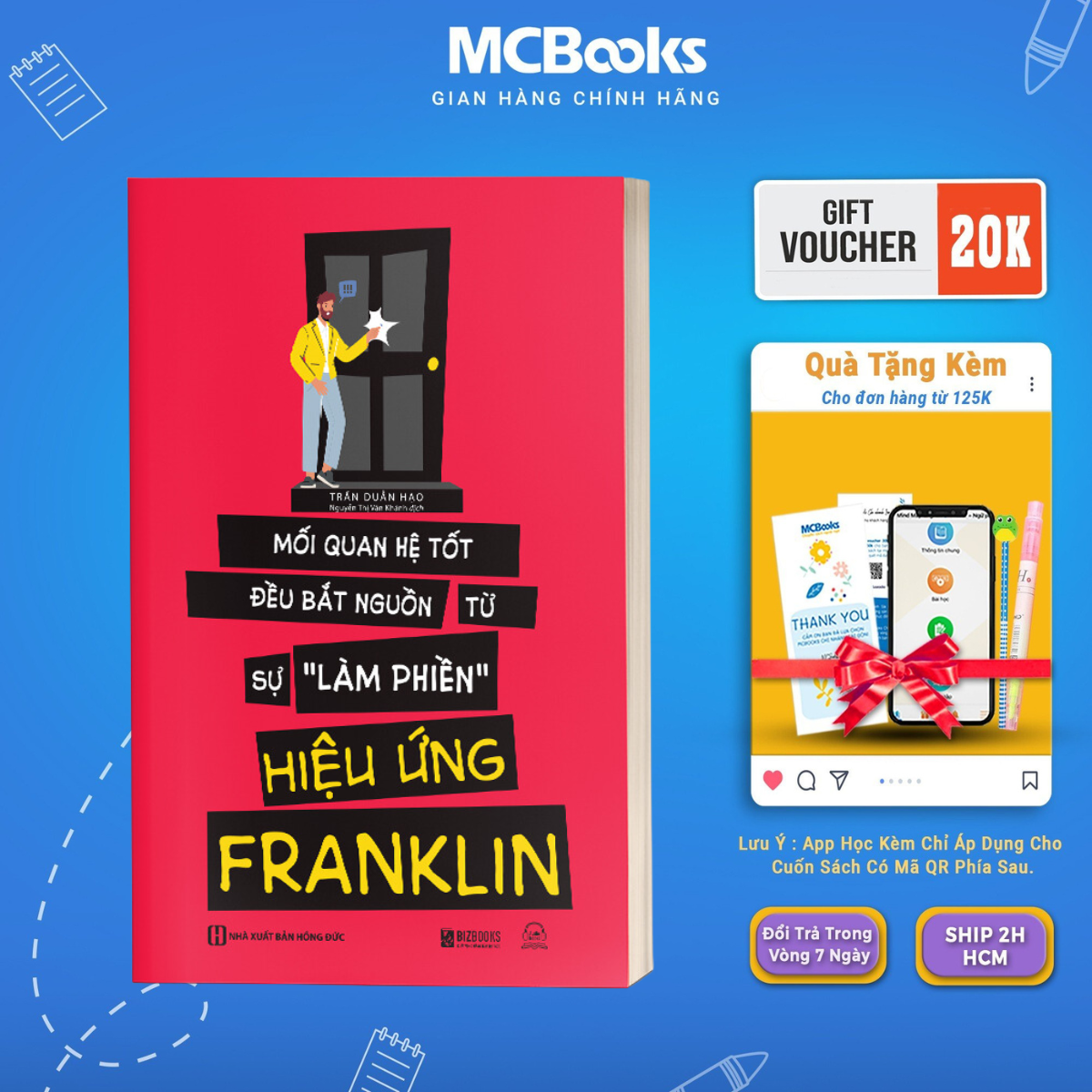 Sách - Hiệu ứng Franklin: Mối quan hệ tốt đều bắt nguồn tự sự "làm phiền" - MCBooks