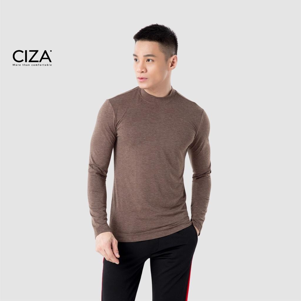 Áo giữ nhiệt body nam CIZA cao cấp thể thao vải heattech cổ tròn giữ ấm công nghệ Nhật Bản size S M L XL ATNS18