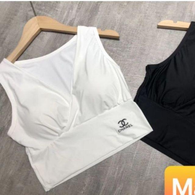 Croptop có mút thun lạnh cao cấp - croptop thun có đệm