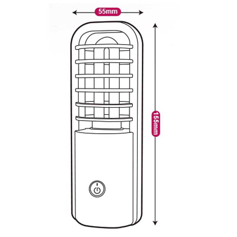 Đèn diệt khuẩn di động có thể sạc lại được tích hợp pin lithium 800mAh độ bền cao