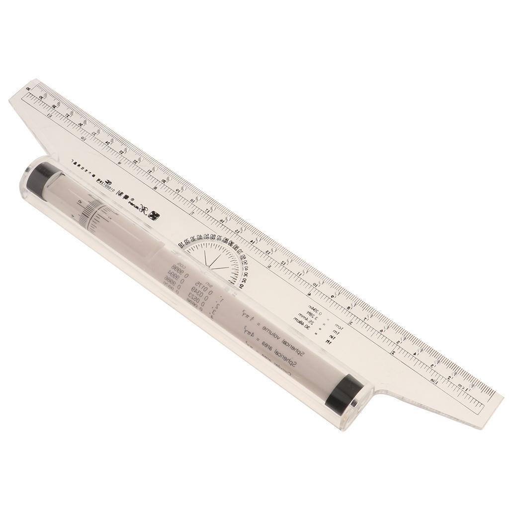 12'' Parallel Rulers Balancing Scale Rolling Rulers in Both Inch and Metric