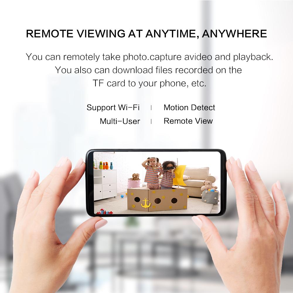 HD 1080p Mini WiFi Camera USB Phát hiện chuyển động không dây ip cam thời gian thực