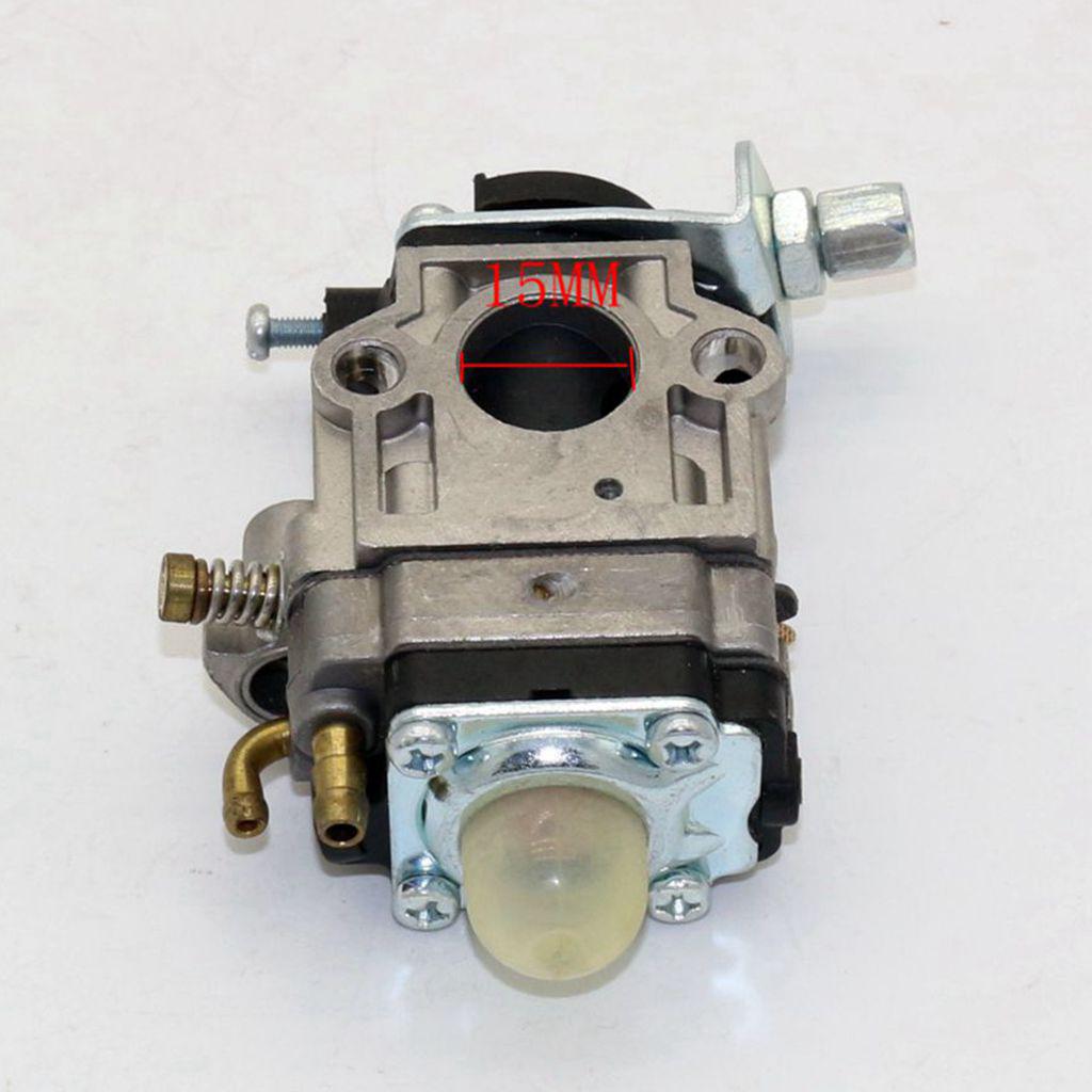 15mm Carburetor for Mini Carb 43cc 47cc 49cc 2-Stroke Pocket Bike ATV Quad