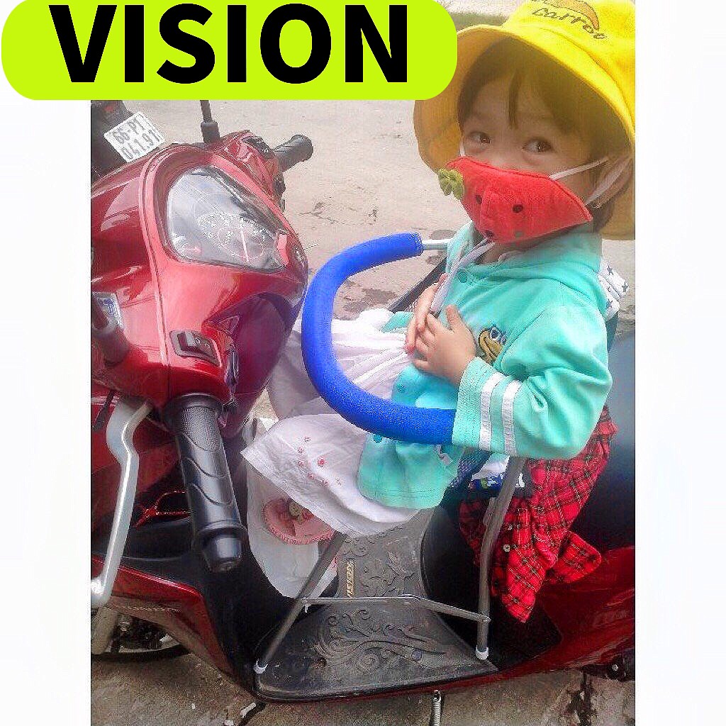 GHẾ ĐI XE VISION CHO BÉ , GHẾ GA XẾP SẮT SƠN TĨNH ĐIỆN