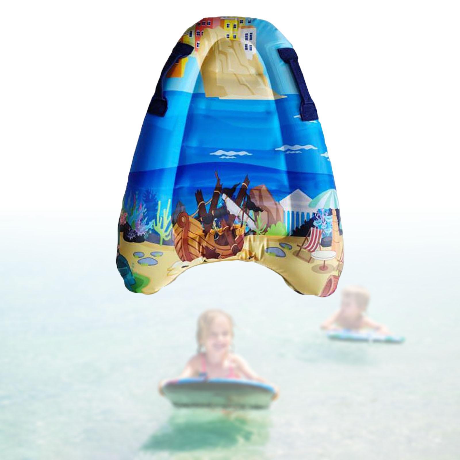 Inflatable Body Board, Kickboard for Water Entertainment Travel Slip Slide Raft Child Beginner