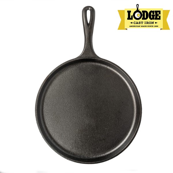 Chảo gang đúc, đáy hình nai sừng tấm Lodge 26.67 cm - L9OGWLMO. Dùng chiên, rán, áp chảo, nướng, đổ bánh, làm Beefsteak