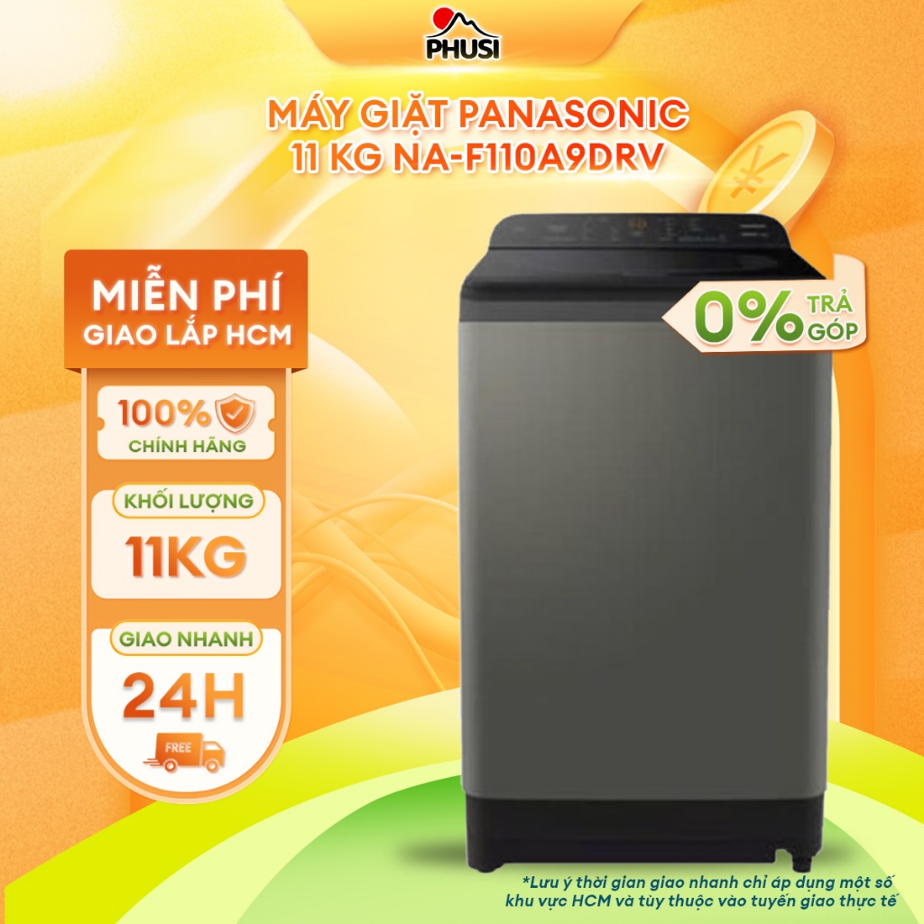NA-F110A9DRV - Máy giặt cửa trên Panasonic 11KG NA-F110A9DRV - Hàng chính hãng