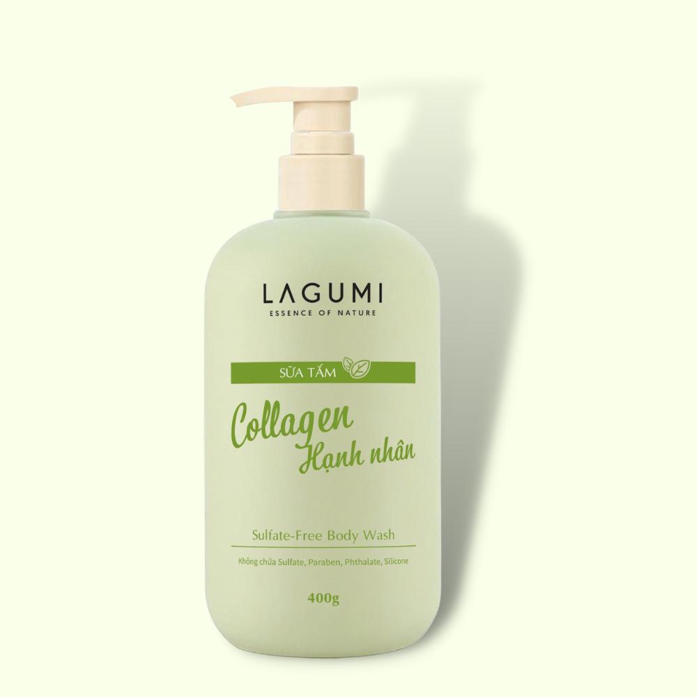 Sữa tắm dưỡng ẩm collagen hạnh nhân LAGUMI 400gr