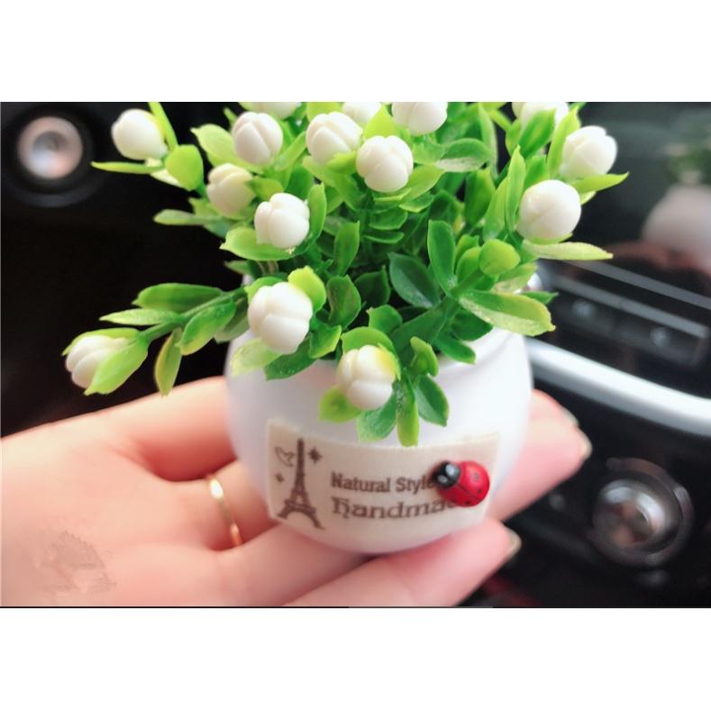 Set bình bông trang trí táp lô xe hơi- Hoàng Đông shop