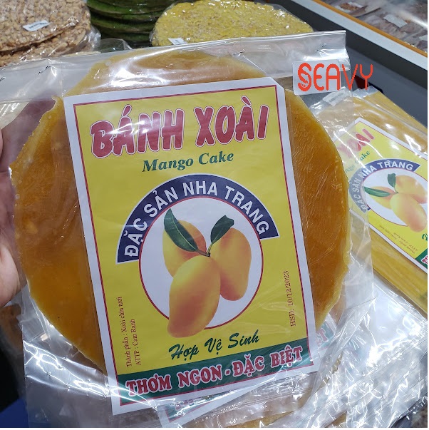 Đặc Sản Nha Trang - Bánh Xoài Nha Trang Nguyên Chất Vị Chua Ngọt Tự Nhiên, Seavy Gói 200g