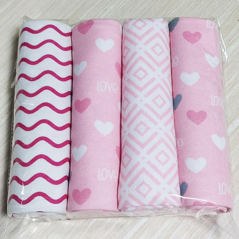 Màu Sắc Mới 4 Cái/gói 100% Cotton Flannel Nhận Được Bộ Chăn Bé Sơ Sinh Nhiều Màu Sắc Cobertor Bé Bedsheet Supersoft Chăn 76x76cm