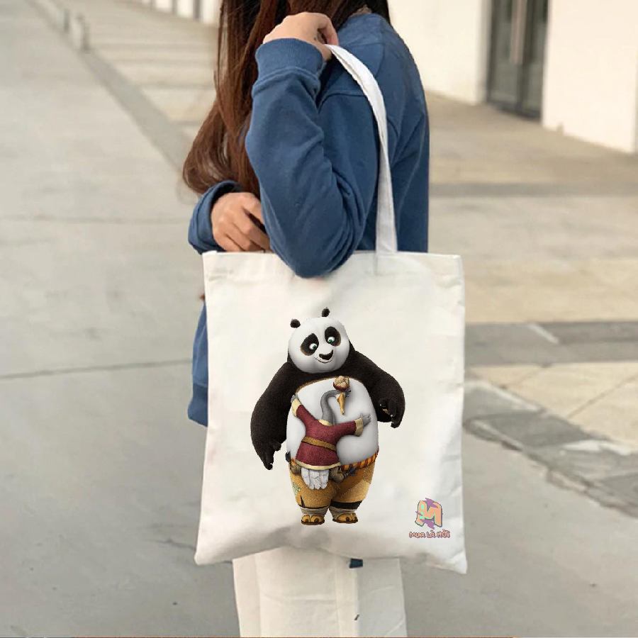 Túi Tote in hình chủ đề Kung Fu Panda