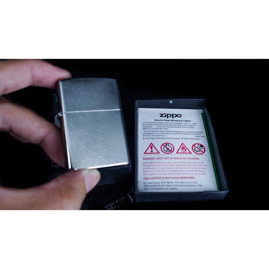 Bật lửa ZIPPO 207 –Bật lửa ZIPPO STREET CHROME