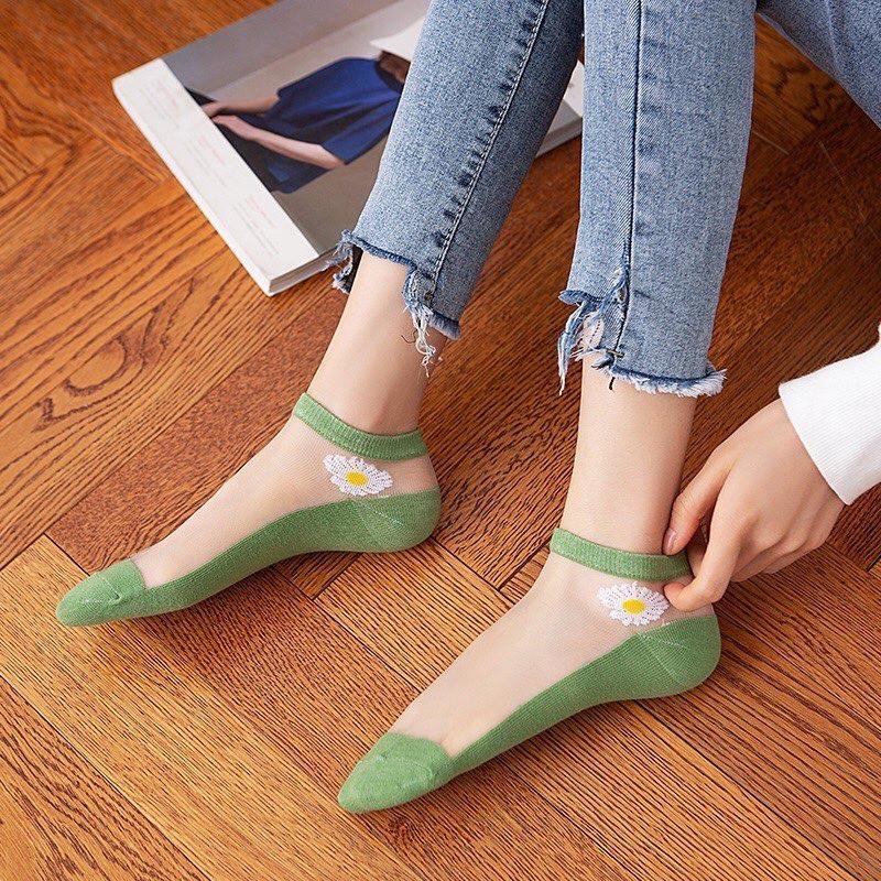 Combo 10 Đôi Tất Ren Hoa Cúc