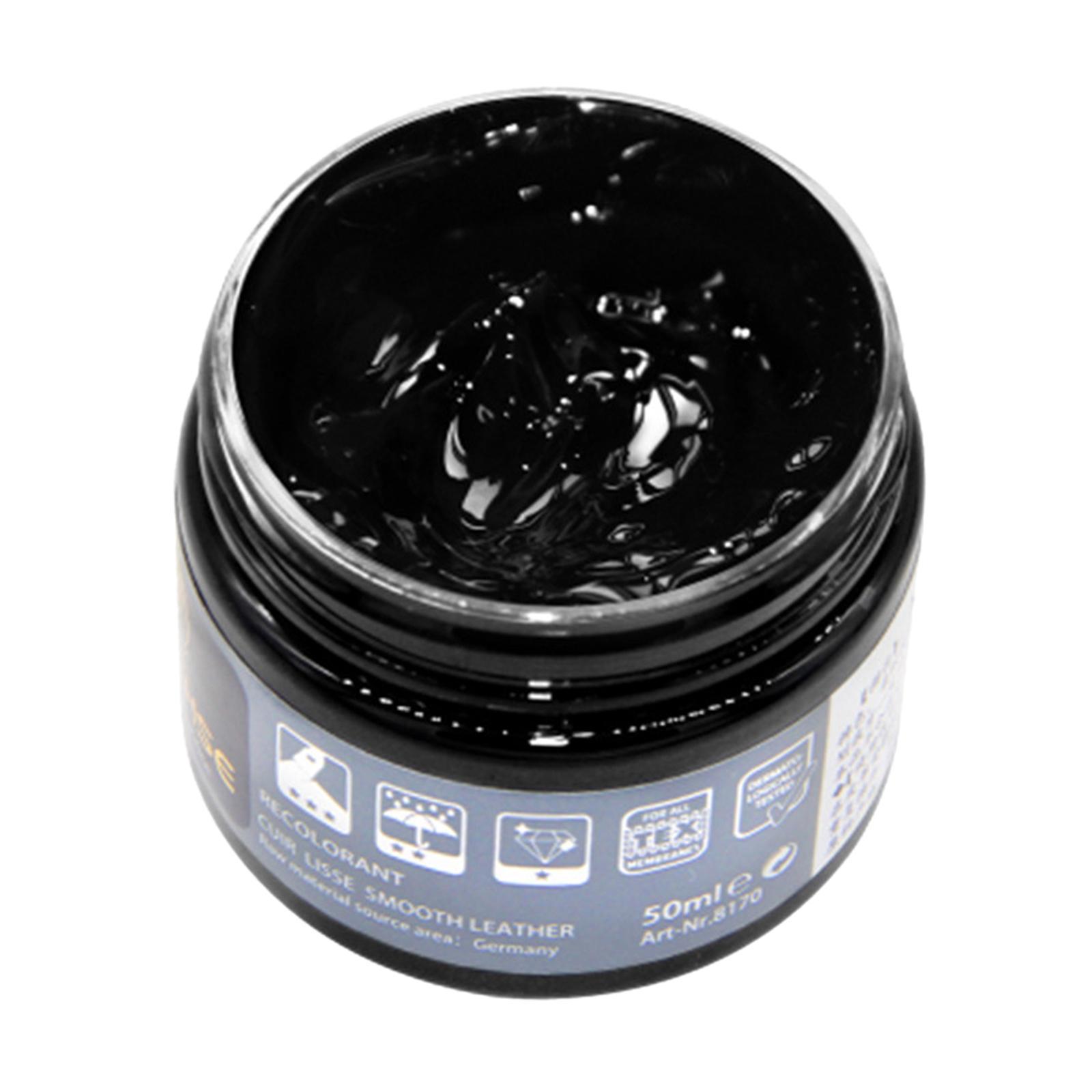 Leather Color Restorer Dye Renew Paste  for Sofa Couches Bag Black