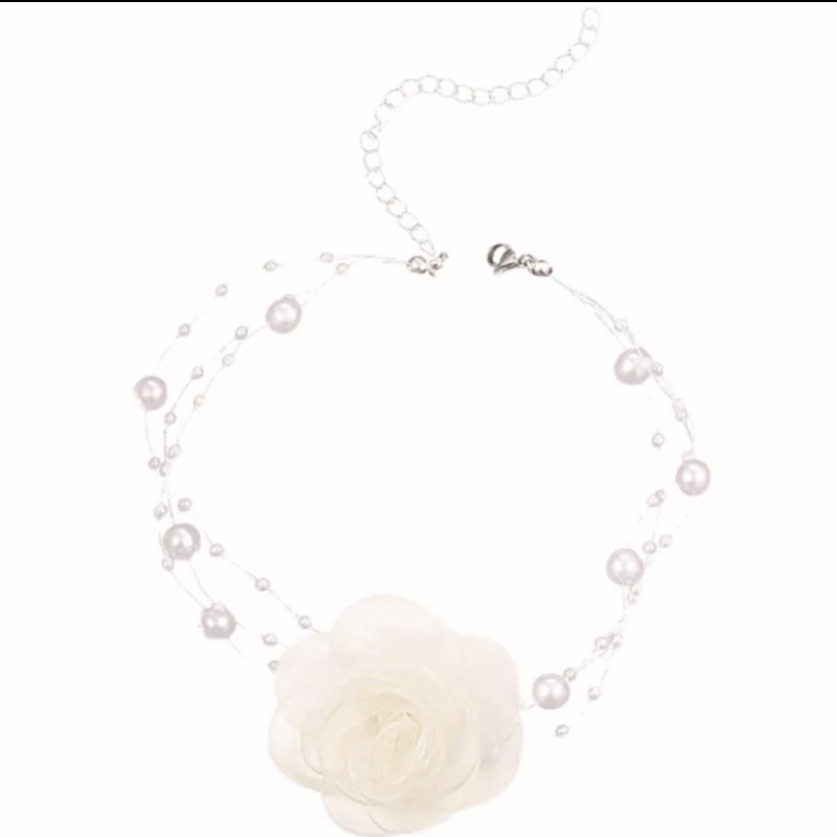 Vòng Cổ Choker phối hoa voan xinh xắn thời trang