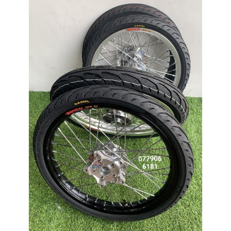 BÁNH CĂM CHO XE EXCITER 150 ĐÙM MA CROM NIỀNG BANZAI DALE SOLUTE FULLVỎ RUỘT CAMEL CRV THÁI ĐÃ RÚT CĂM VÔ VỎ RUỘT