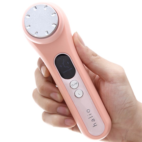 Máy Đẩy Tinh Chất Halio Ion Hot &amp; Cool Beauty Device Nâng Cơ Mặt - Màu Coral