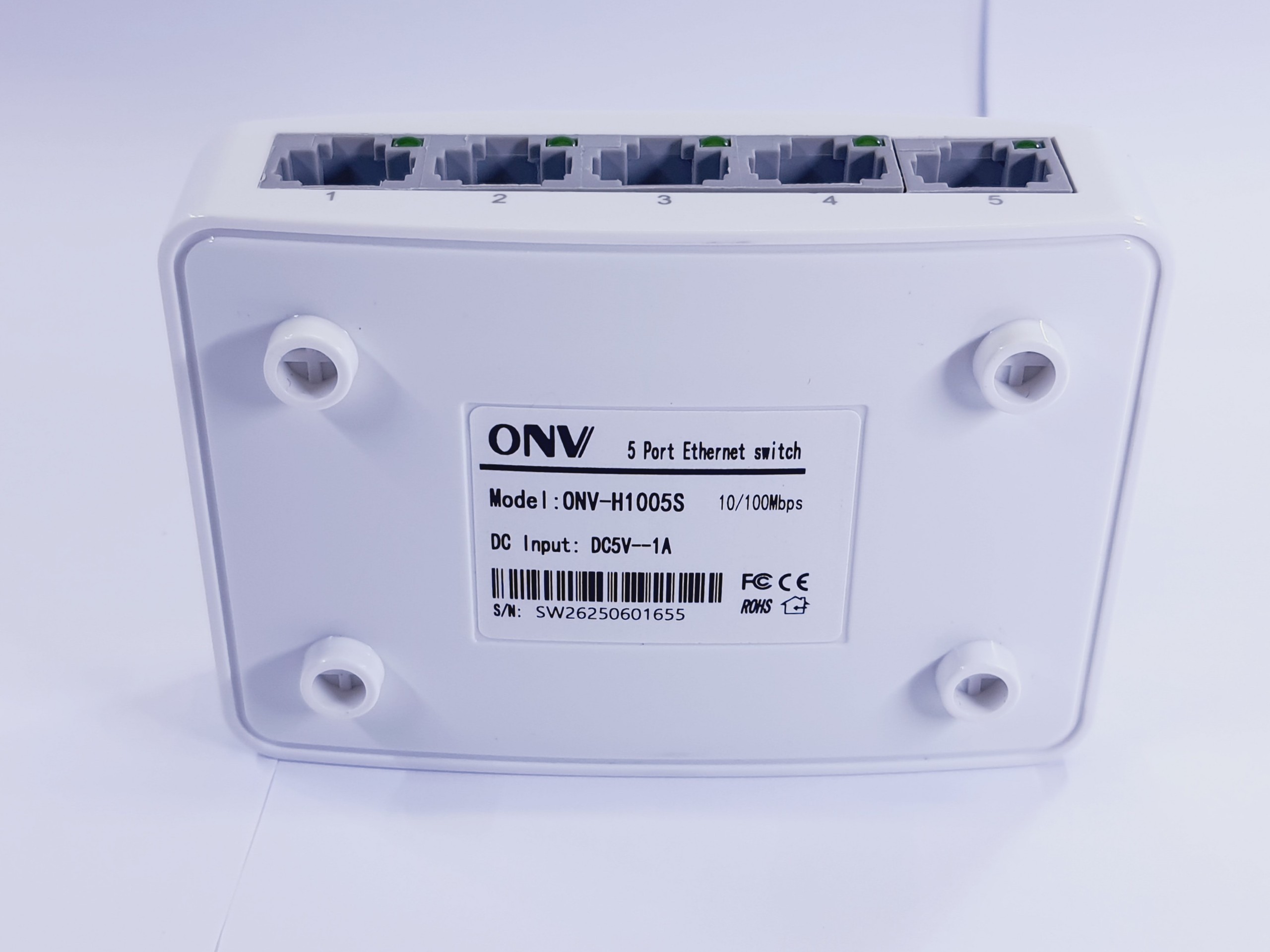 Switch Mạng ONV-H1005S 5 Cổng 10/100M-hàng chính hãng